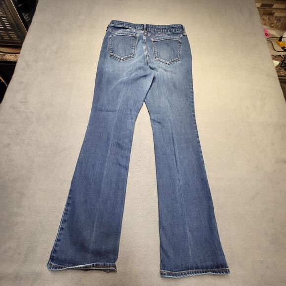 Old Navy Jeans Womens 8 Blue Boot Cut Distressed Denim Stretch - Picture 9 of 10